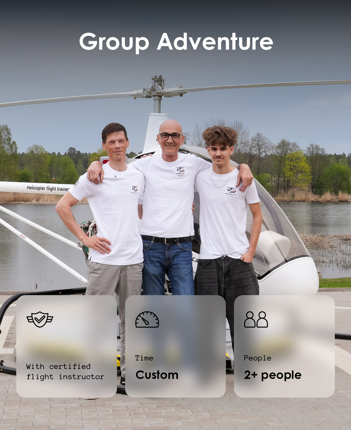 Group events | Heli Kart flights for teams, parties & birthdays