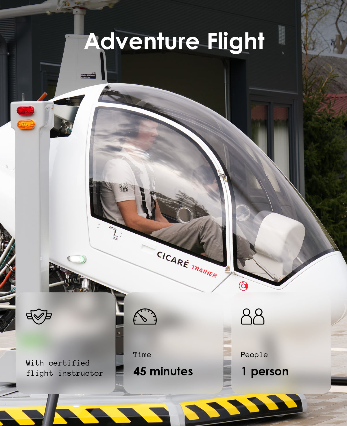 45 minutes: adventure | 1 Heli Kart flight