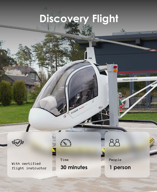 30 minutes: quick training | 1 Heli Kart flight