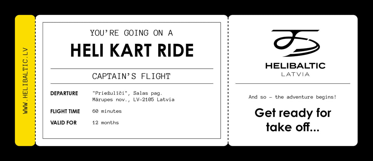 [v:50905995968855][en] HeliBaltic gift card Captain's Flight (60 min)