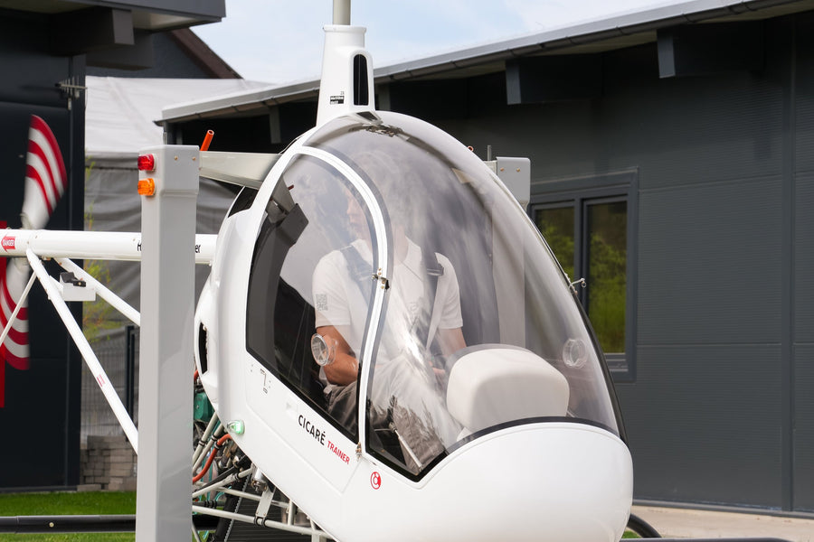 Inside the Heli Kart canopy